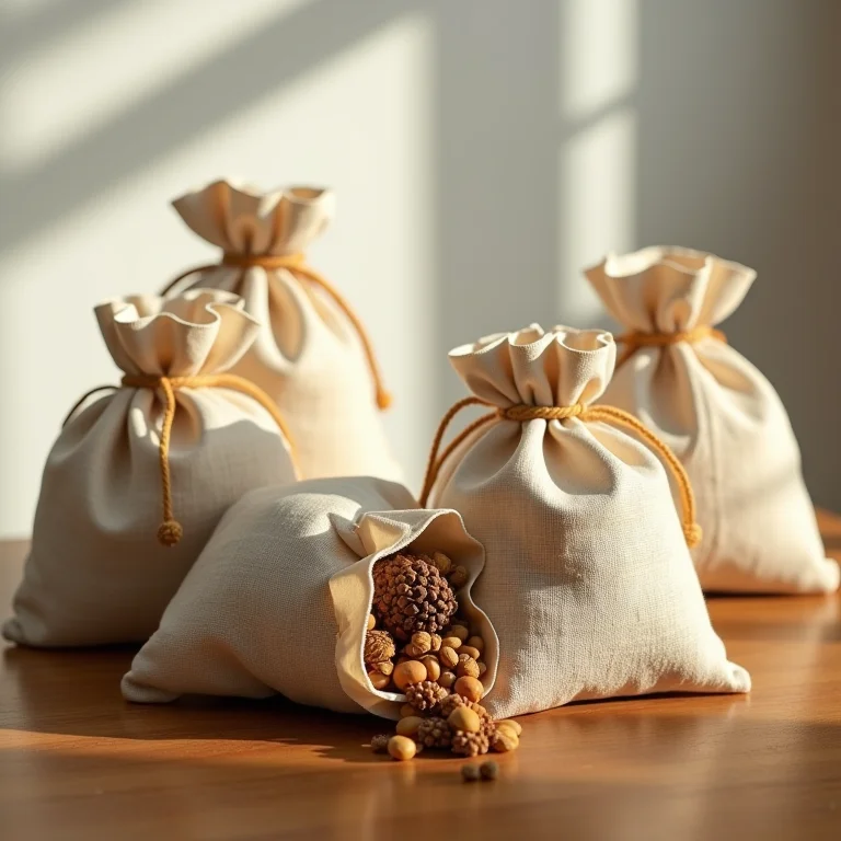 Alternativa natural e sustentável com sachês perfumados.