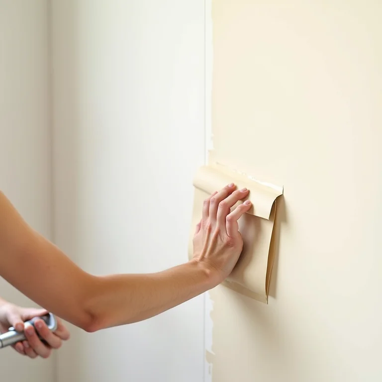 Aplicação fácil de papel de parede