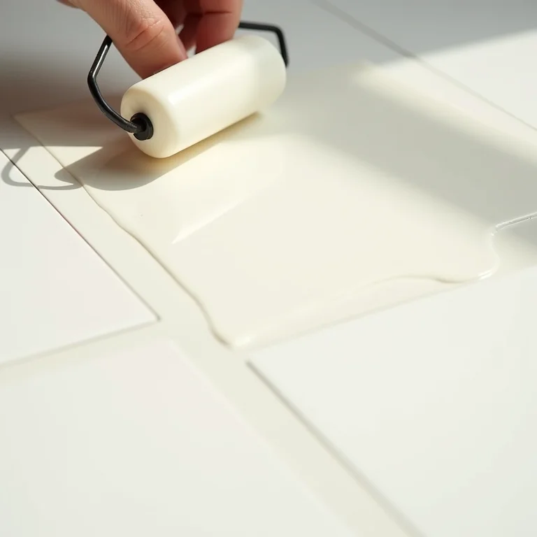 Aplicando primer em azulejos para uma pintura duradoura