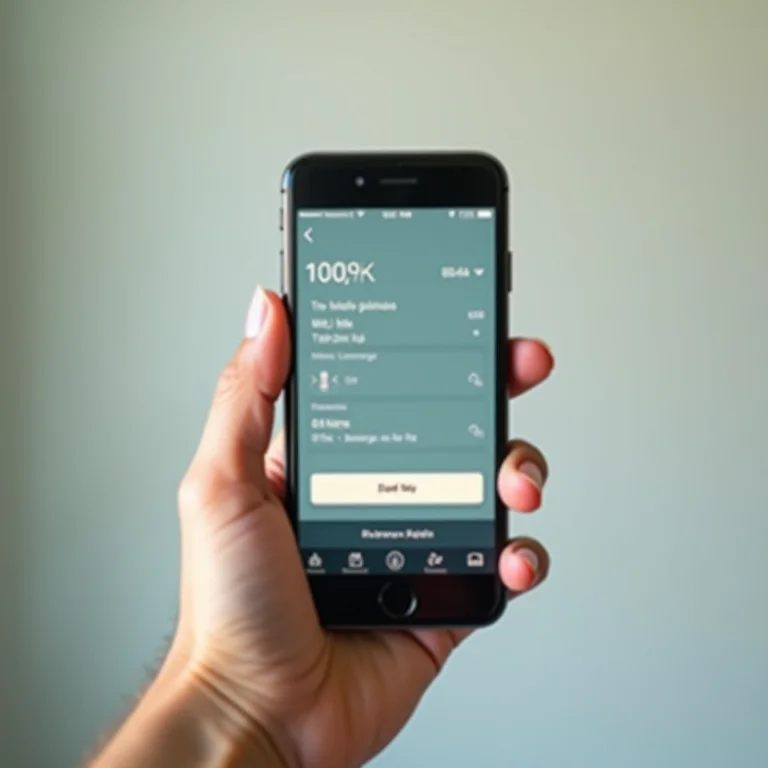 Aplicativo de gerenciamento de cartão multimoeda em um smartphone.