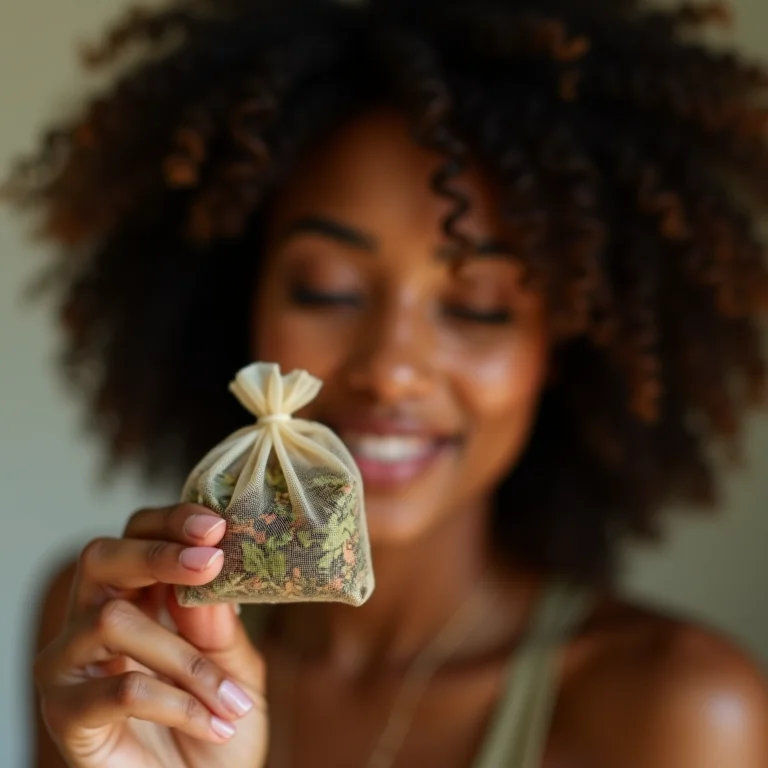 Aromaterapia no dia a dia com sachês perfumados.