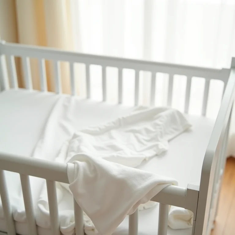 Berço portátil limpo e higienizado