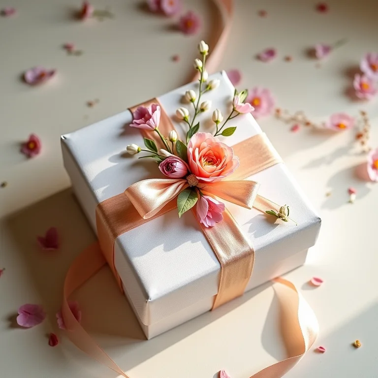 Caixa decorada com técnicas de scrapbook.