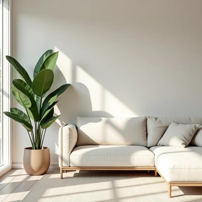 Calathea em decorações modernas.