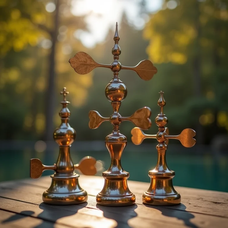 Cata-ventos radiantes com designs variados.