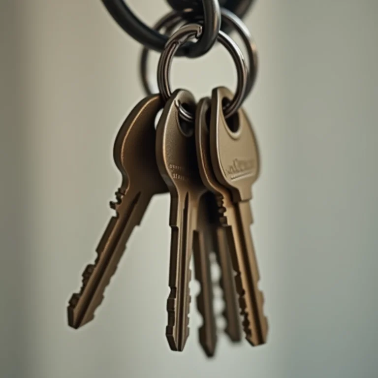 Chaveiro com argola resistente