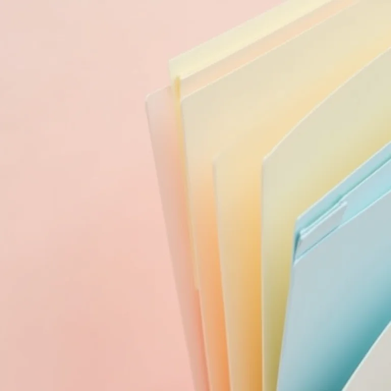 Close-up do material da pasta sanfonada, destacando a textura