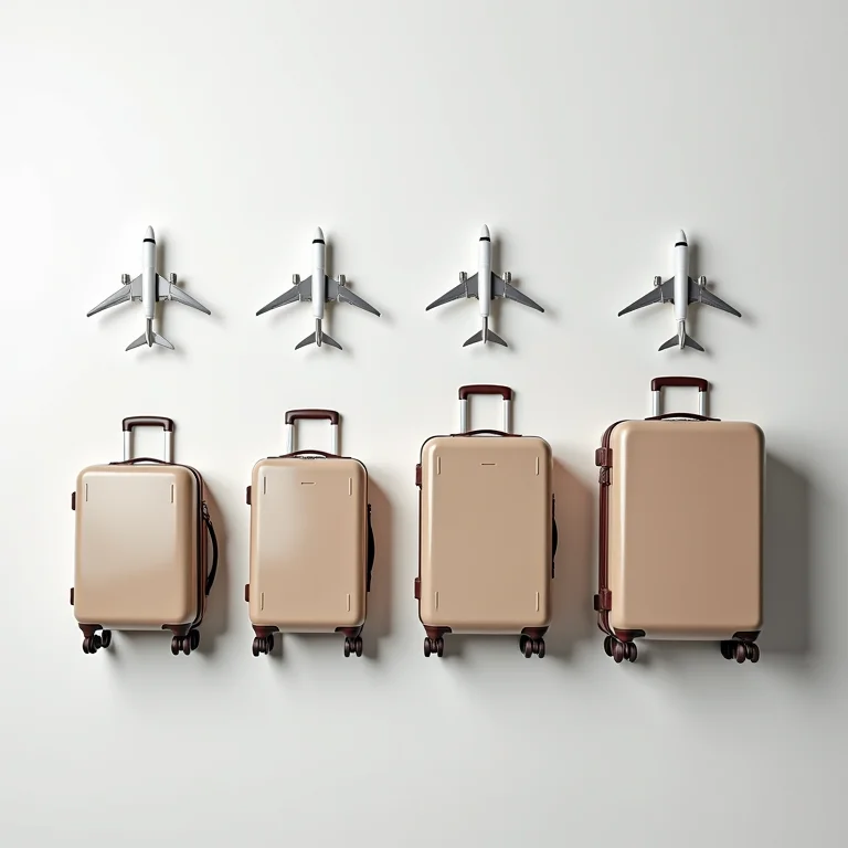 Comparativo de medidas de bolsas pessoais em diferentes companhias aéreas