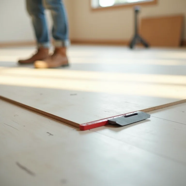 Contrapiso nivelado para instalação de piso vinílico