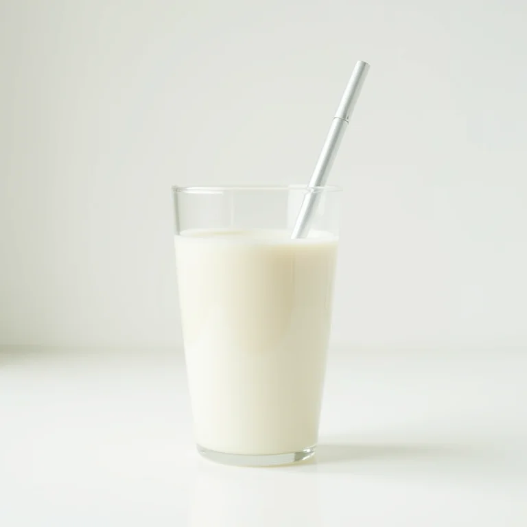 Copo de leite com caneta