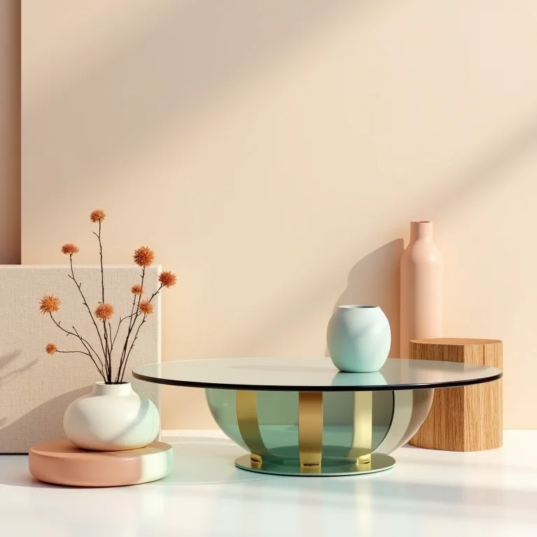 Cores e materiais que combinam com mesas de vidro: metal, madeira e tons neutros