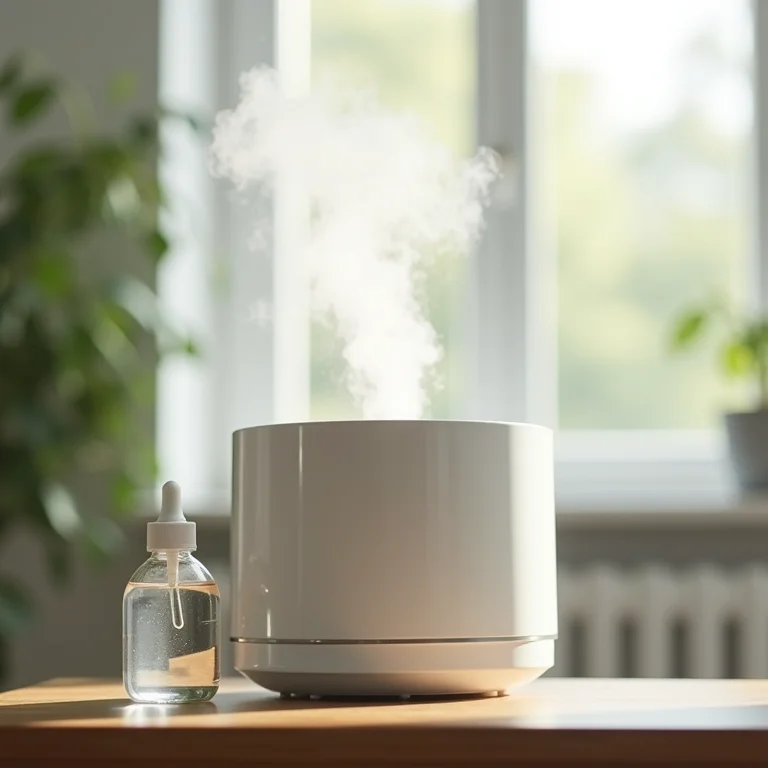 Desinfecção de um umidificador com água oxigenada