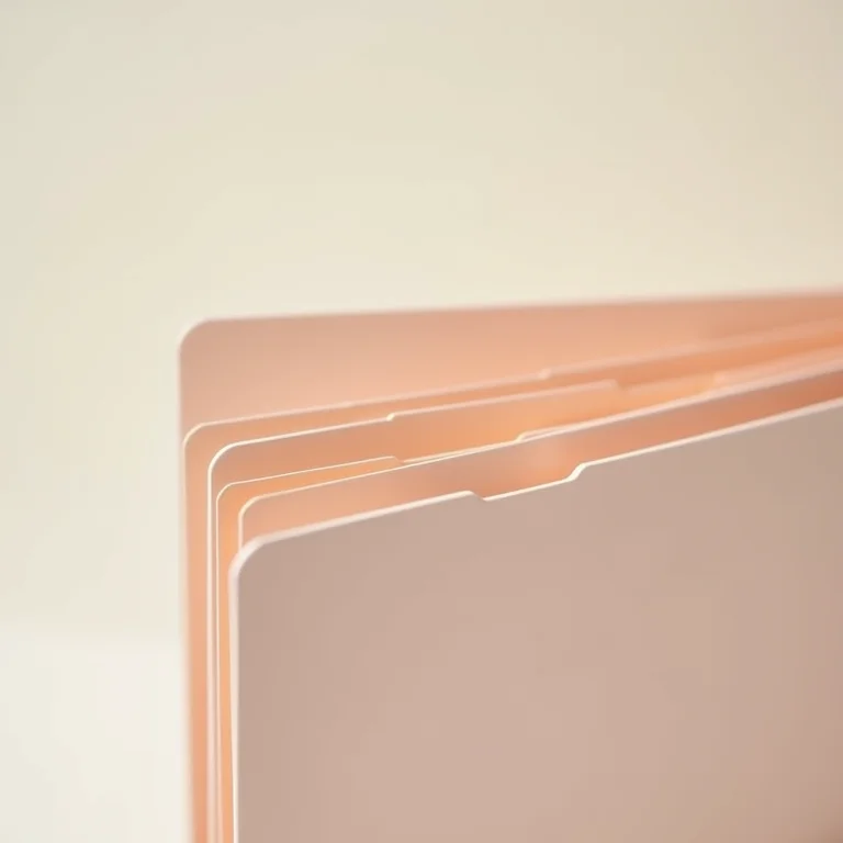 Detalhe do material resistente de uma pasta sanfonada