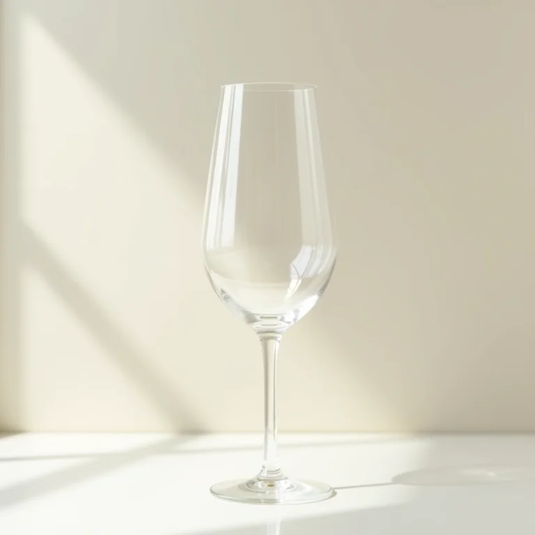 Detalhes da anatomia de uma taça de vinho.