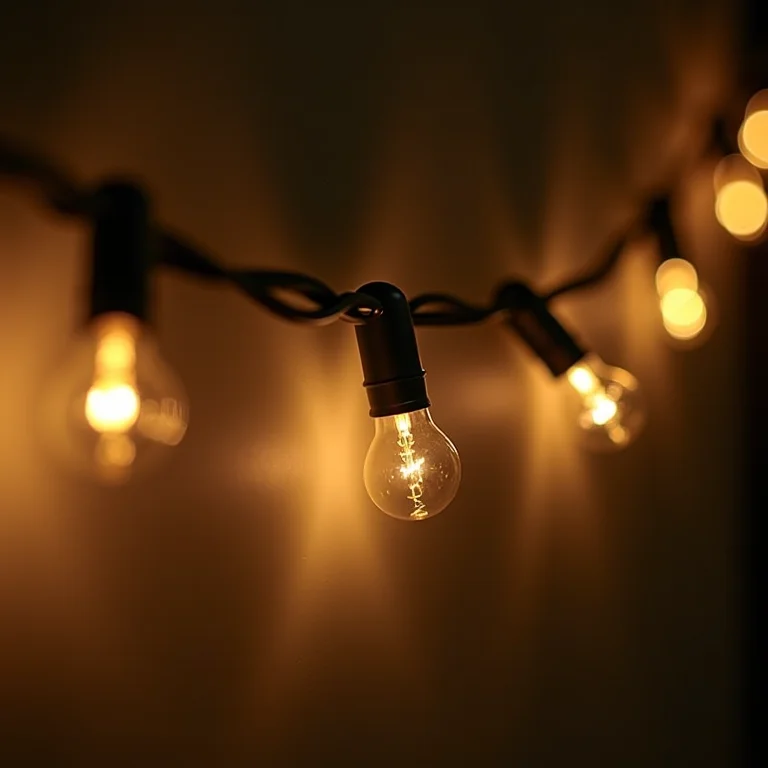 Detalhes de luzinhas de alta qualidade com luz uniforme.