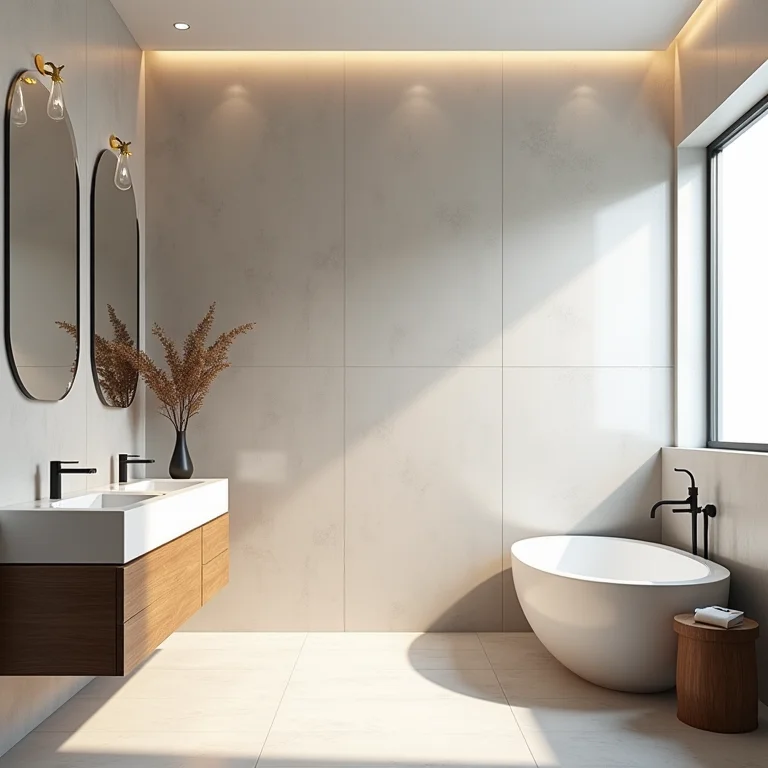 Diferentes estilos de organização de banheiro