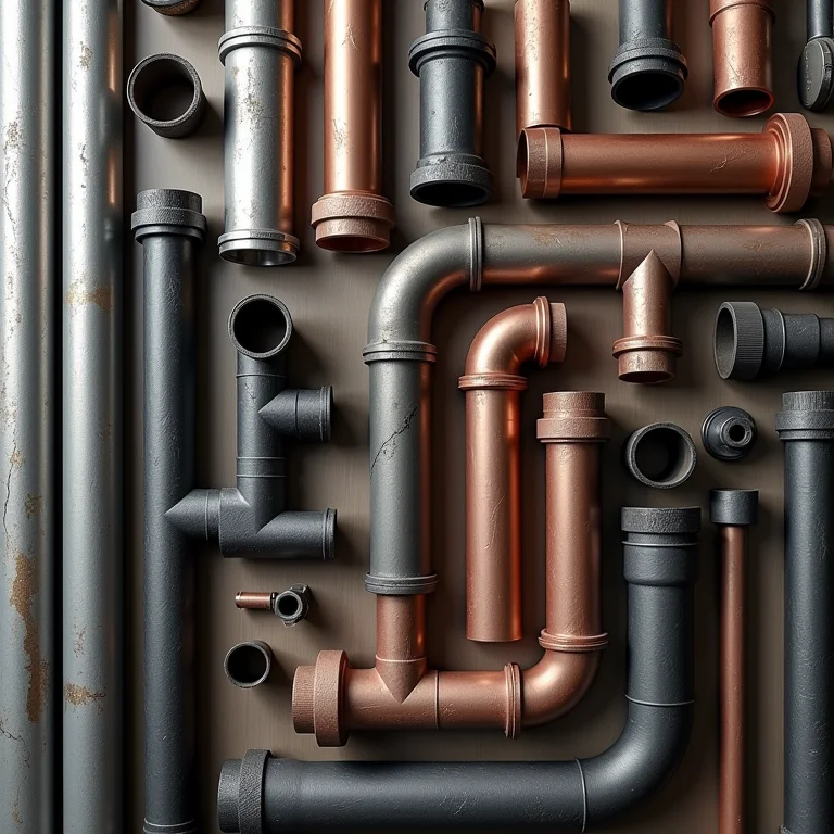 Diferentes tipos de canos para projetos DIY