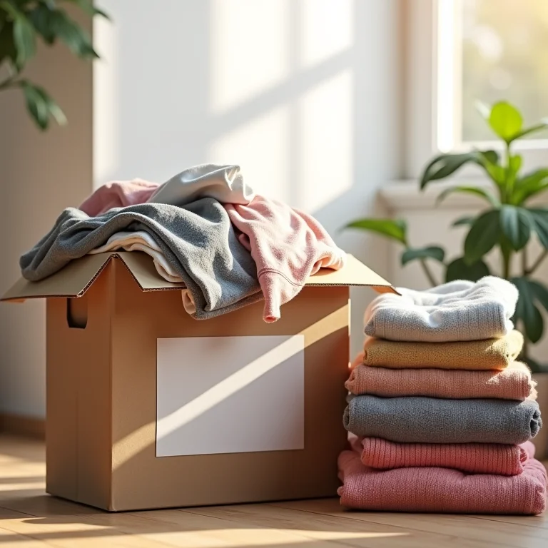 Doação de roupas usadas