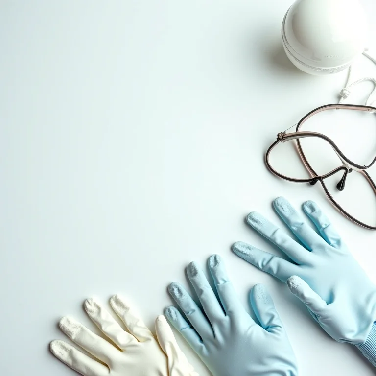 Equipamentos de proteção individual (EPIs) para limpeza