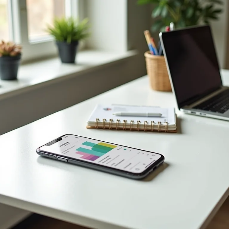 Ferramentas digitais complementando a organização física de contas