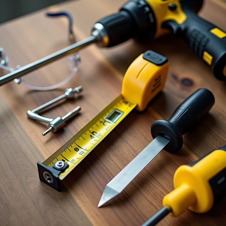 Ferramentas essenciais para construir um painel de TV DIY