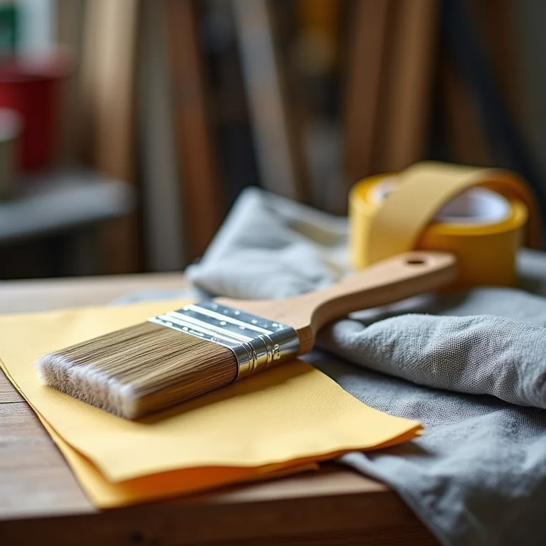 Ferramentas essenciais para pintar a porta da casa.