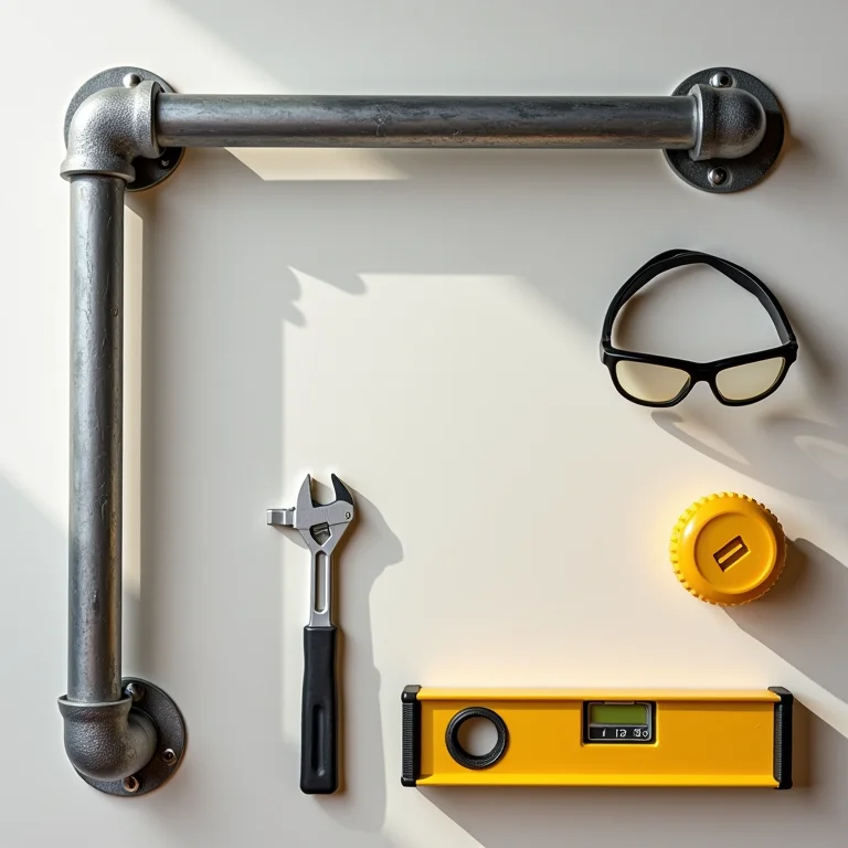 Ferramentas necessárias para montar uma estante de canos DIY