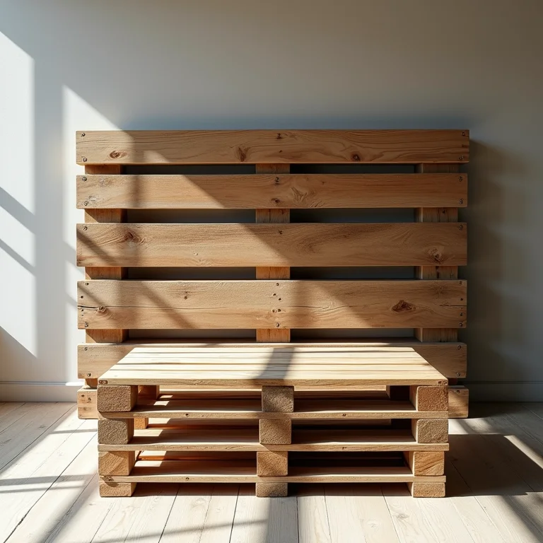 Ideias criativas com paletes de madeira para decoração rústica e econômica.