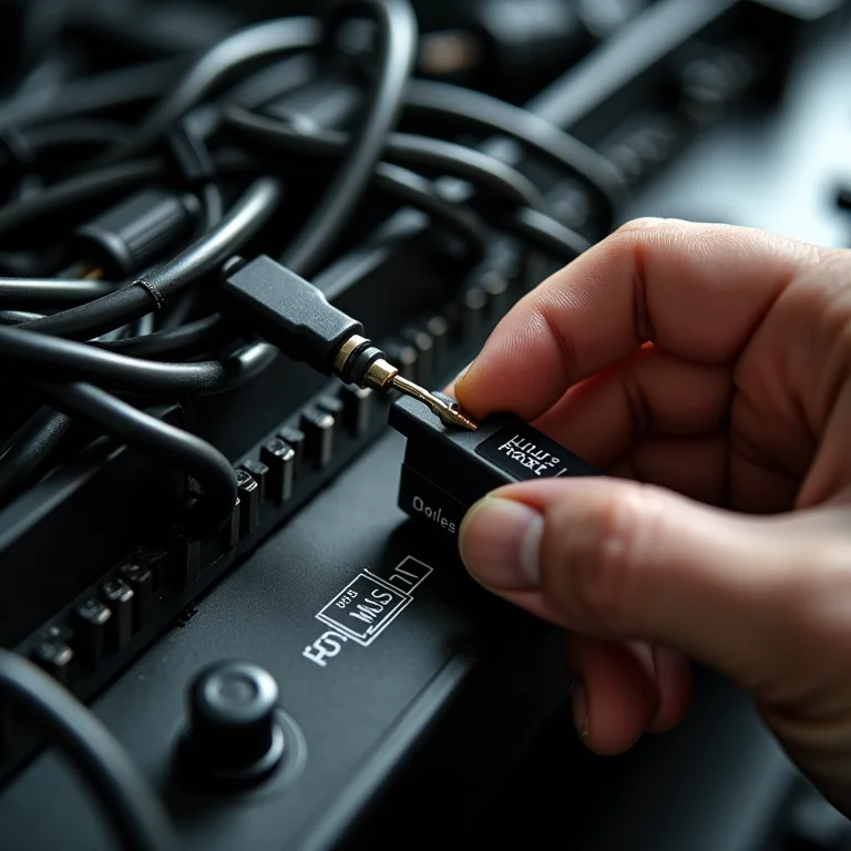 Identificação de cabos com etiquetas