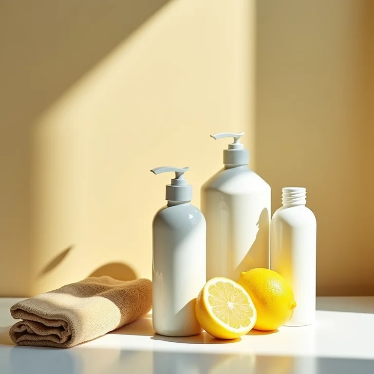 Ingredientes para produtos de limpeza caseiros