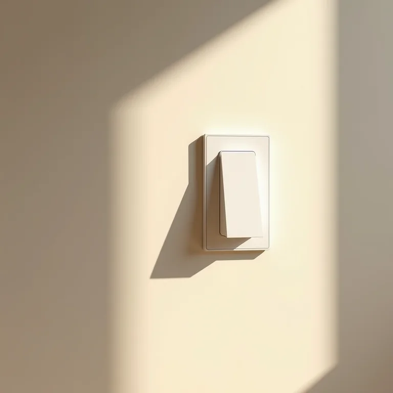 Interruptor touch com design moderno e elegante.