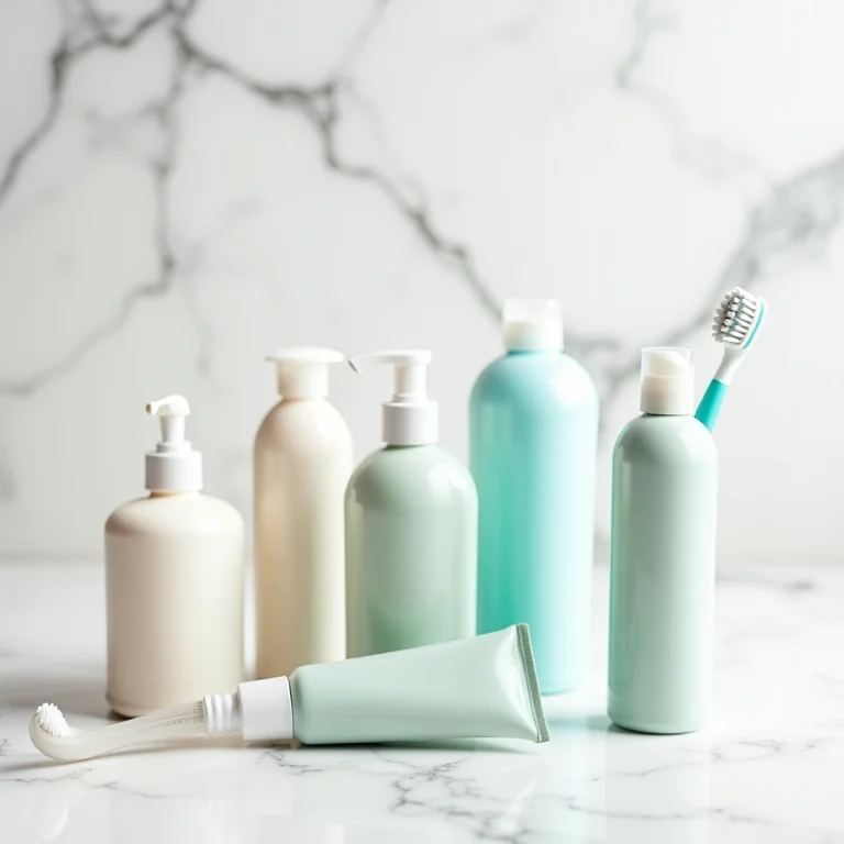 Itens de higiene pessoal em tamanho viagem para a mala de maternidade