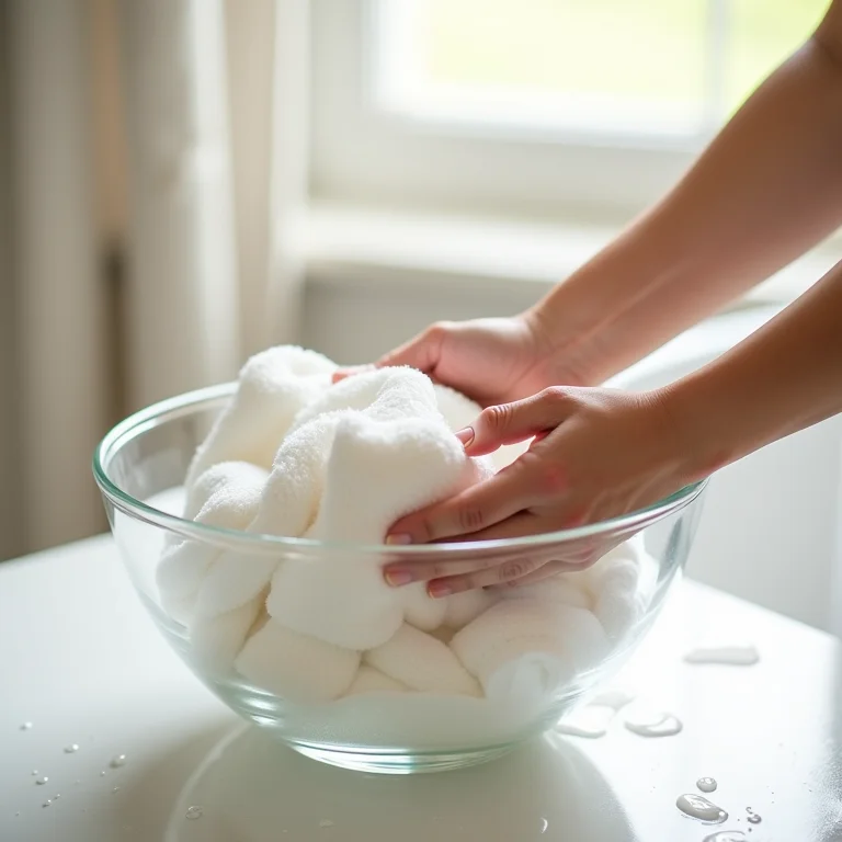 Lavando a naninha do bebê com sabão neutro