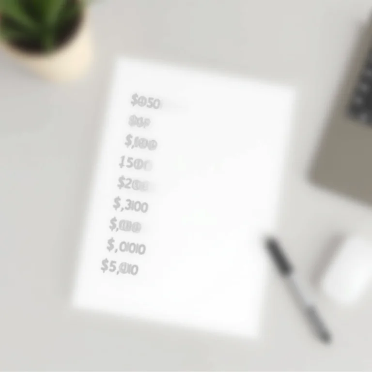 Lista de contas a pagar.