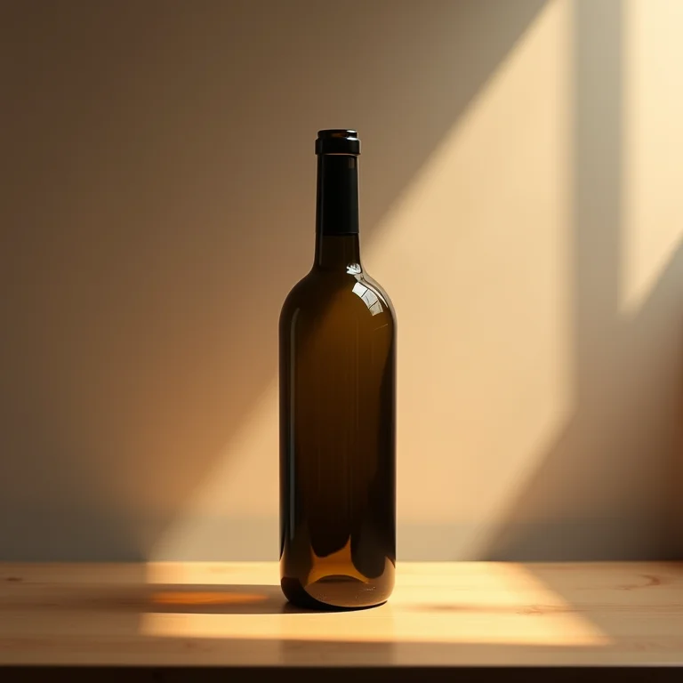 Luminária de mesa feita com garrafa de vinho e materiais simples