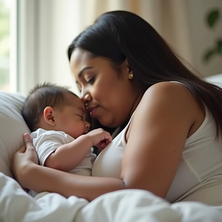 Mãe evitando associações de sono negativas