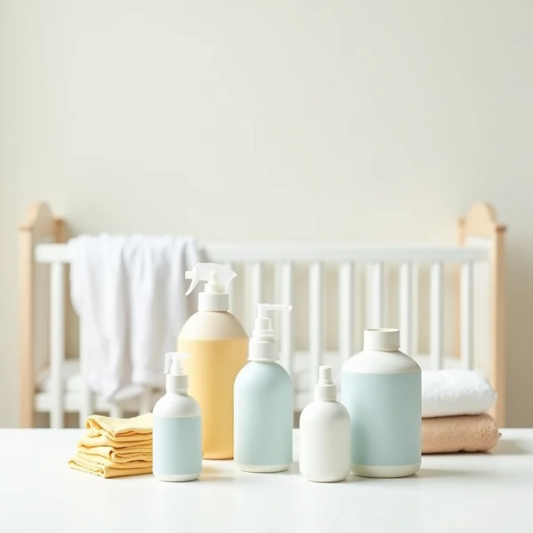 Materiais de limpeza para berço portátil
