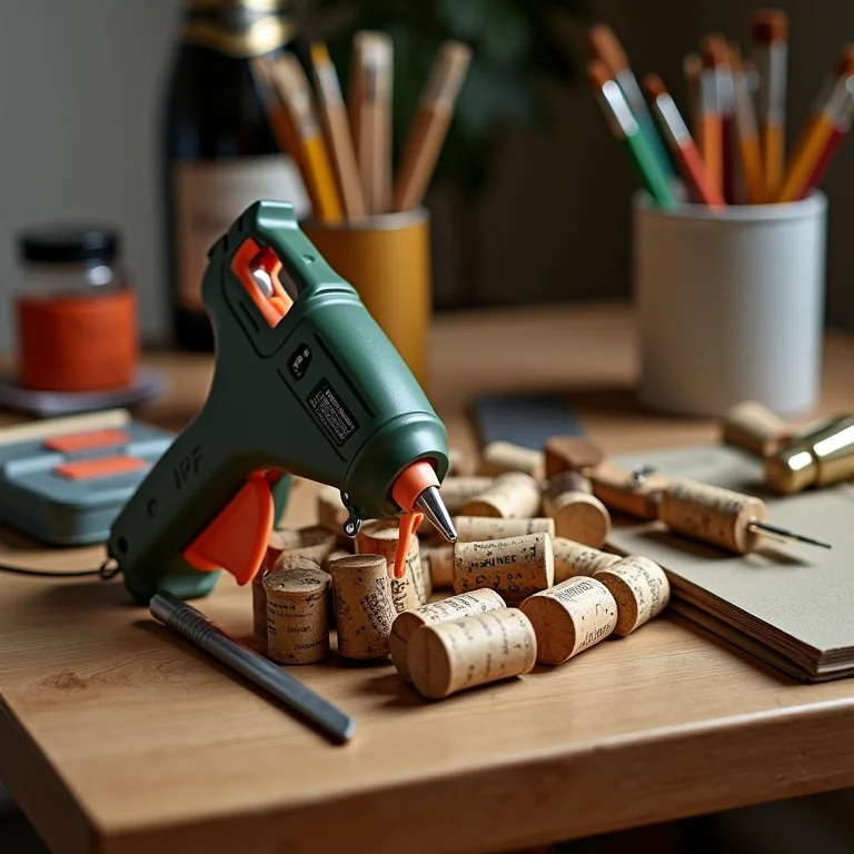 Materiais e ferramentas essenciais para artesanato com rolhas de champanhe