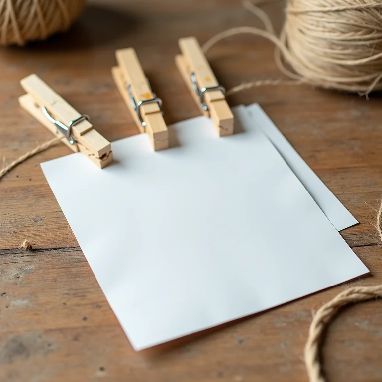 Materiais essenciais para criar um varal de fotos.