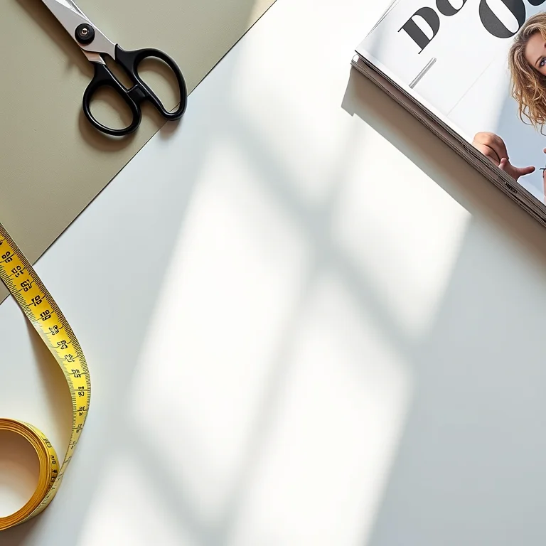 Materiais para cortar e medir para revisteiro DIY