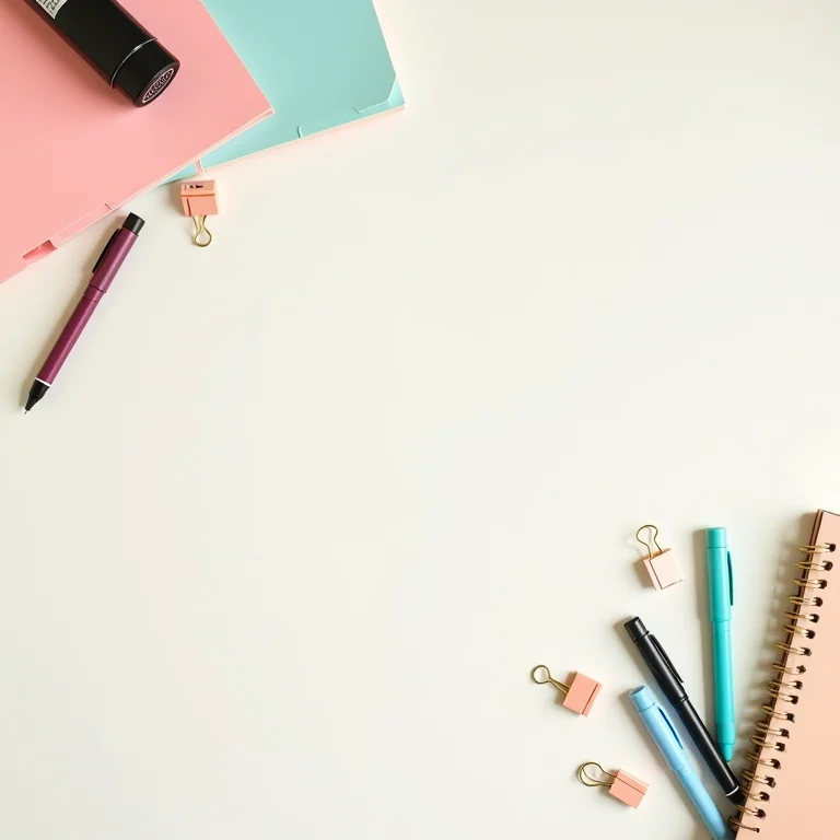 Materiais para organização de contas a pagar físicas