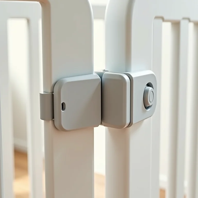 Mecanismos de travamento de um berço portátil