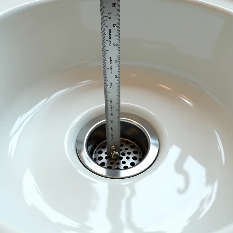 Medindo o diâmetro do ralo