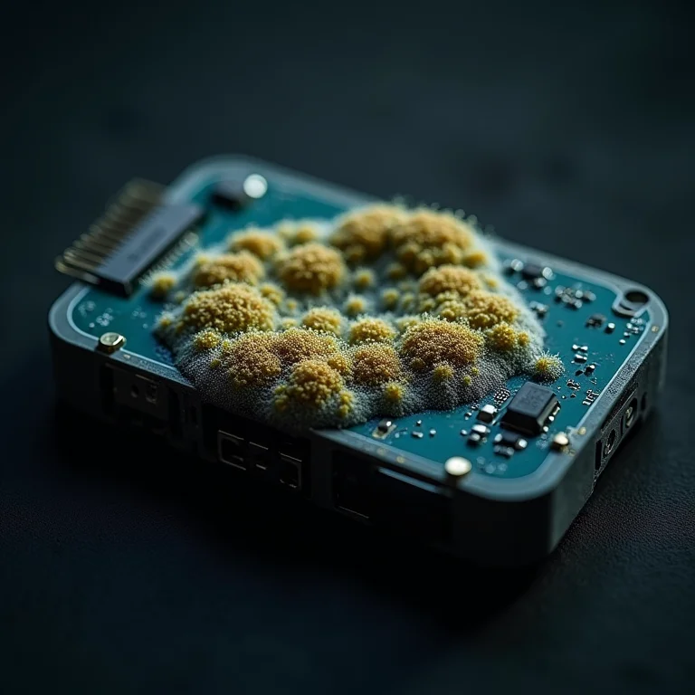 Mofo crescendo dentro de um eletrônico.