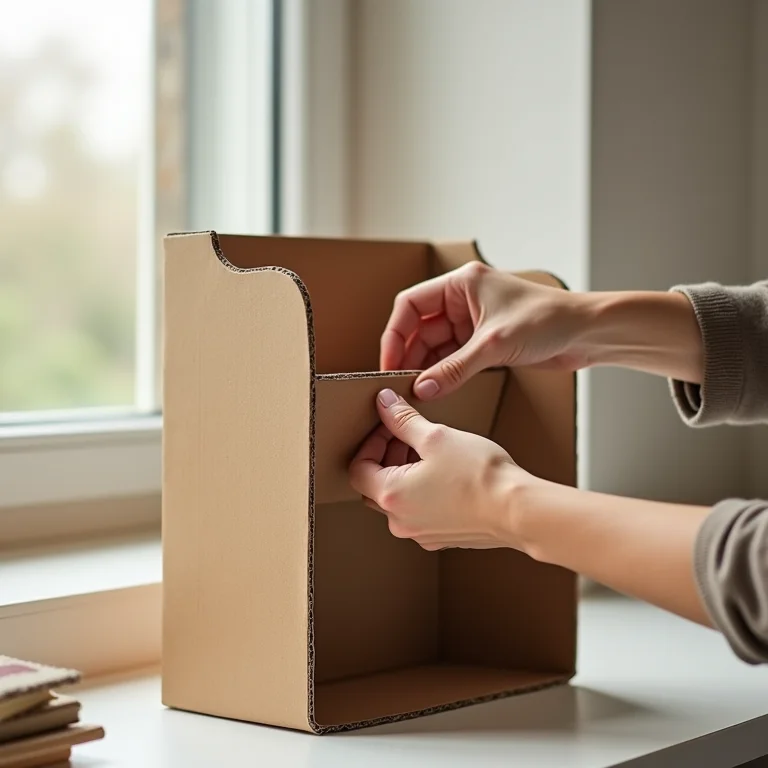 Montando a estrutura do revisteiro DIY