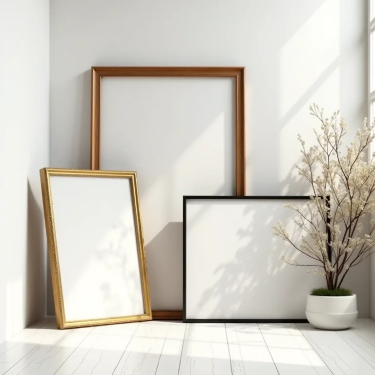 O conceito de decoração com molduras