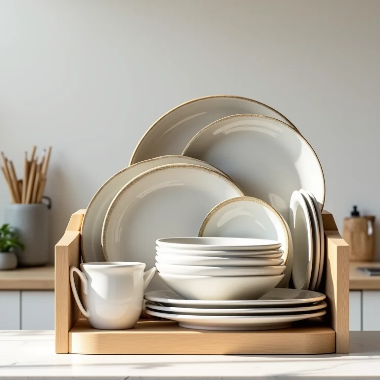 Organização e estética na cozinha com organizador vertical.