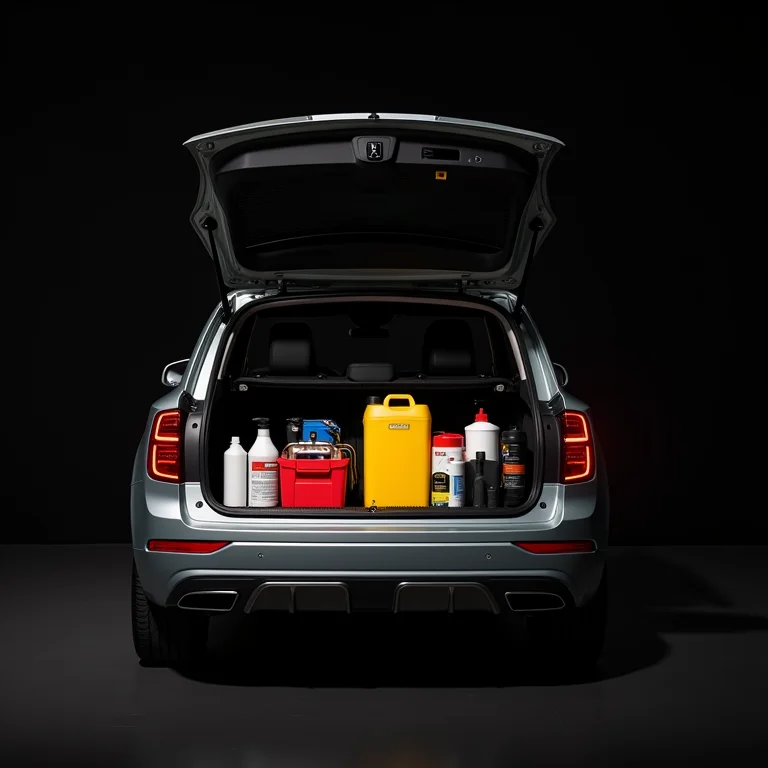 Organizador de porta-malas maximizando o espaço