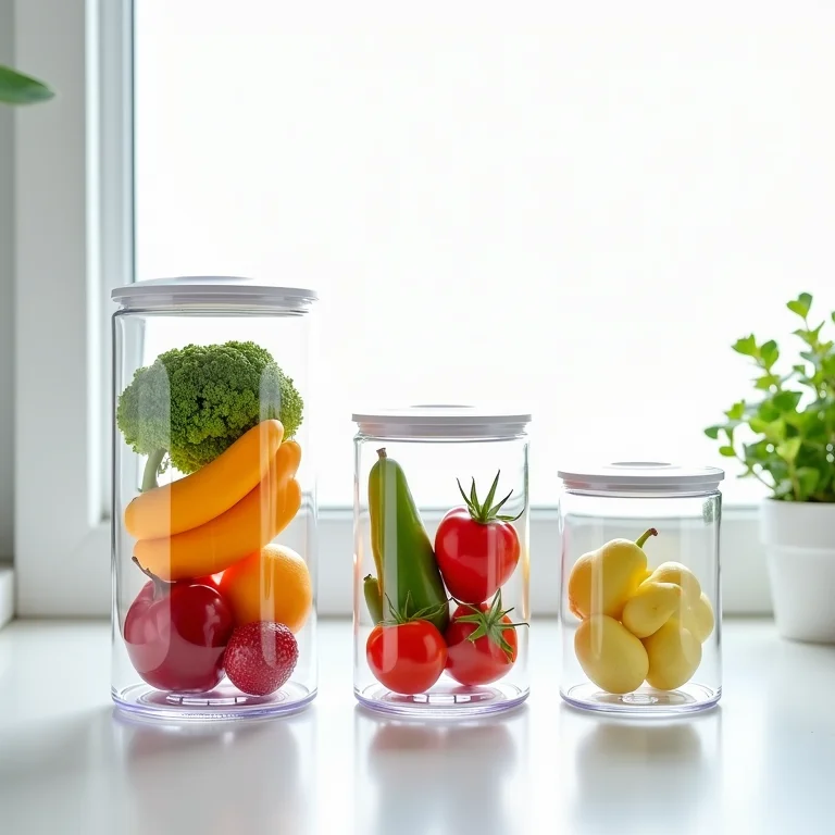 Organizadores de acrílico transparentes para geladeira