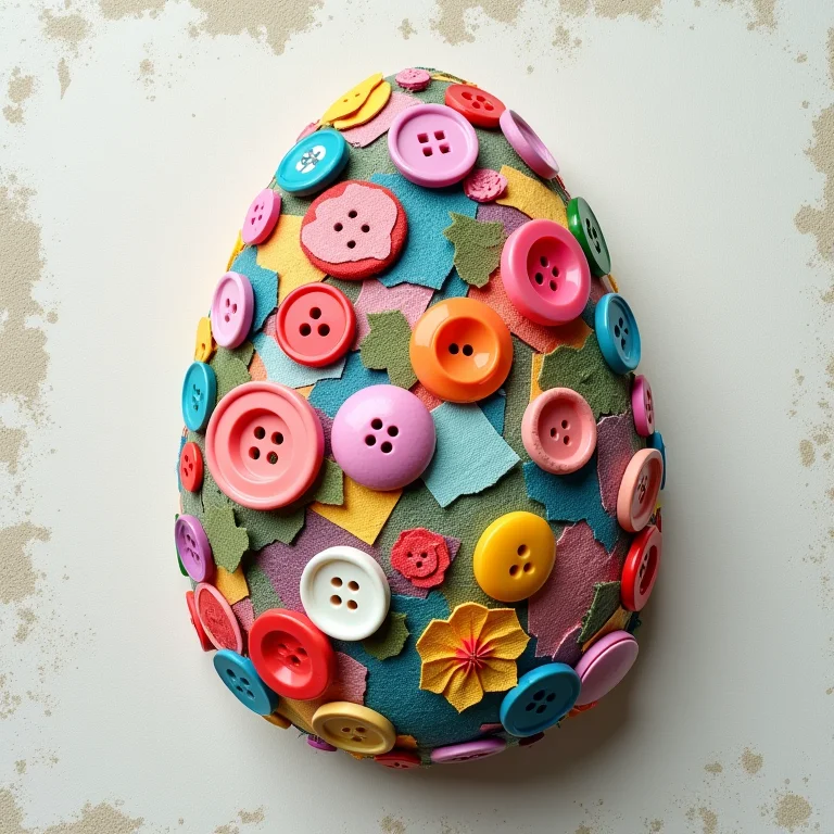 Ovos de Páscoa feitos com materiais reciclados